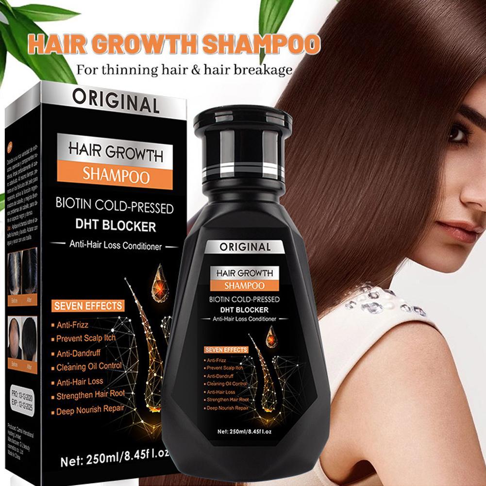 모발 성장을위한 빗 브러시가있는 250ML 비오틴 샴푸 - Hair Care Dandruff 리뷰 및 가격